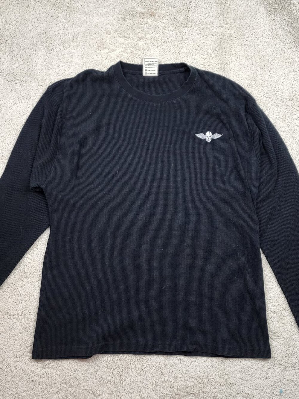 Avirex Thermal Long sleeve Mens Size XXXL 3XL Skull Vintage VTG Y2K Gym USA 2000
